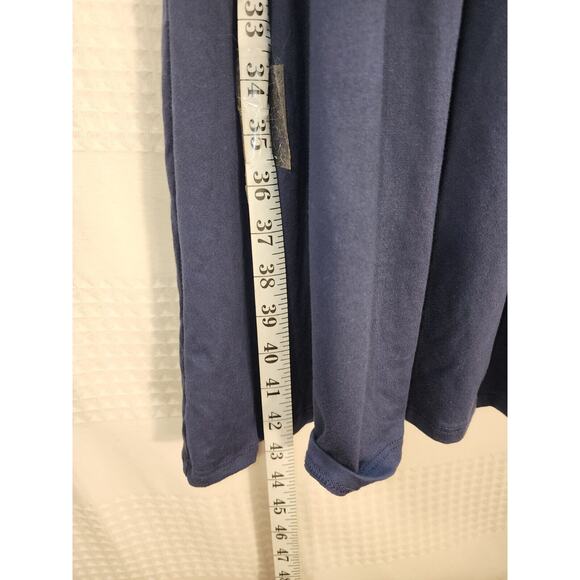 24seven Dress Size Small Midi Blue Pockets Vneck Causal Sleeveless - Picture 5 of 8